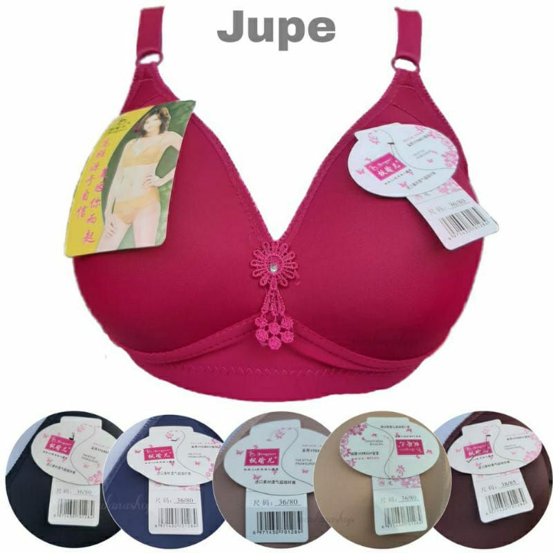 Jumbo Bra Without Wire Brand Brocade Bra Sexy Mother S Bra Shopee Malaysia