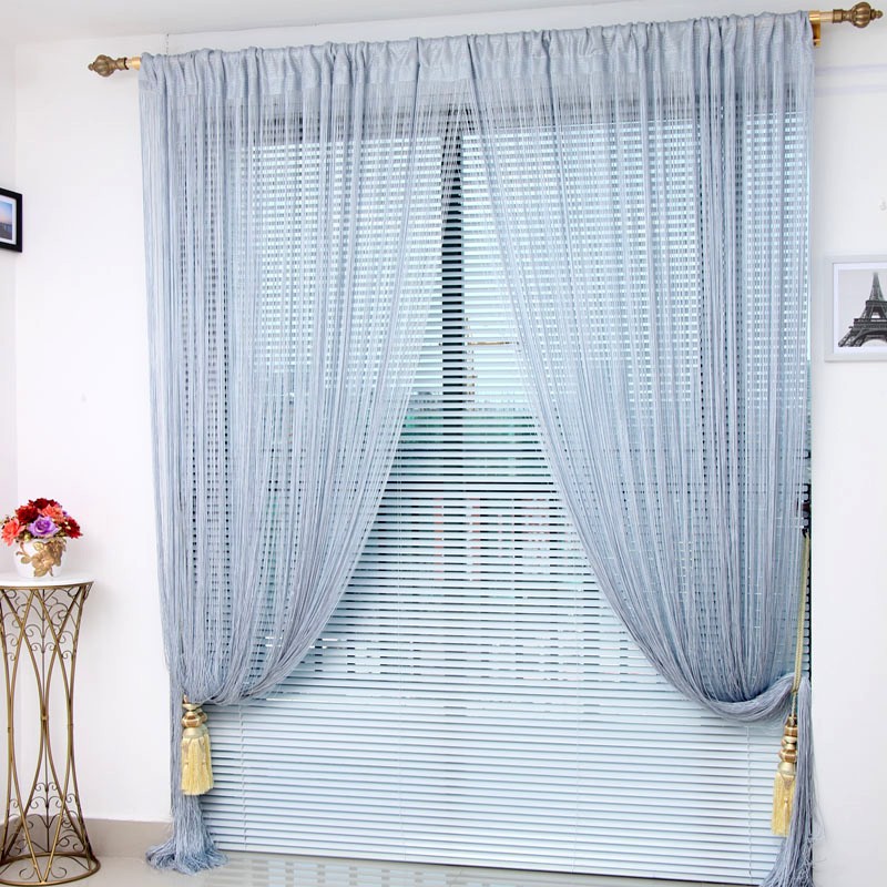 String Curtains in the Living Room Divider Line Valance for Window ...