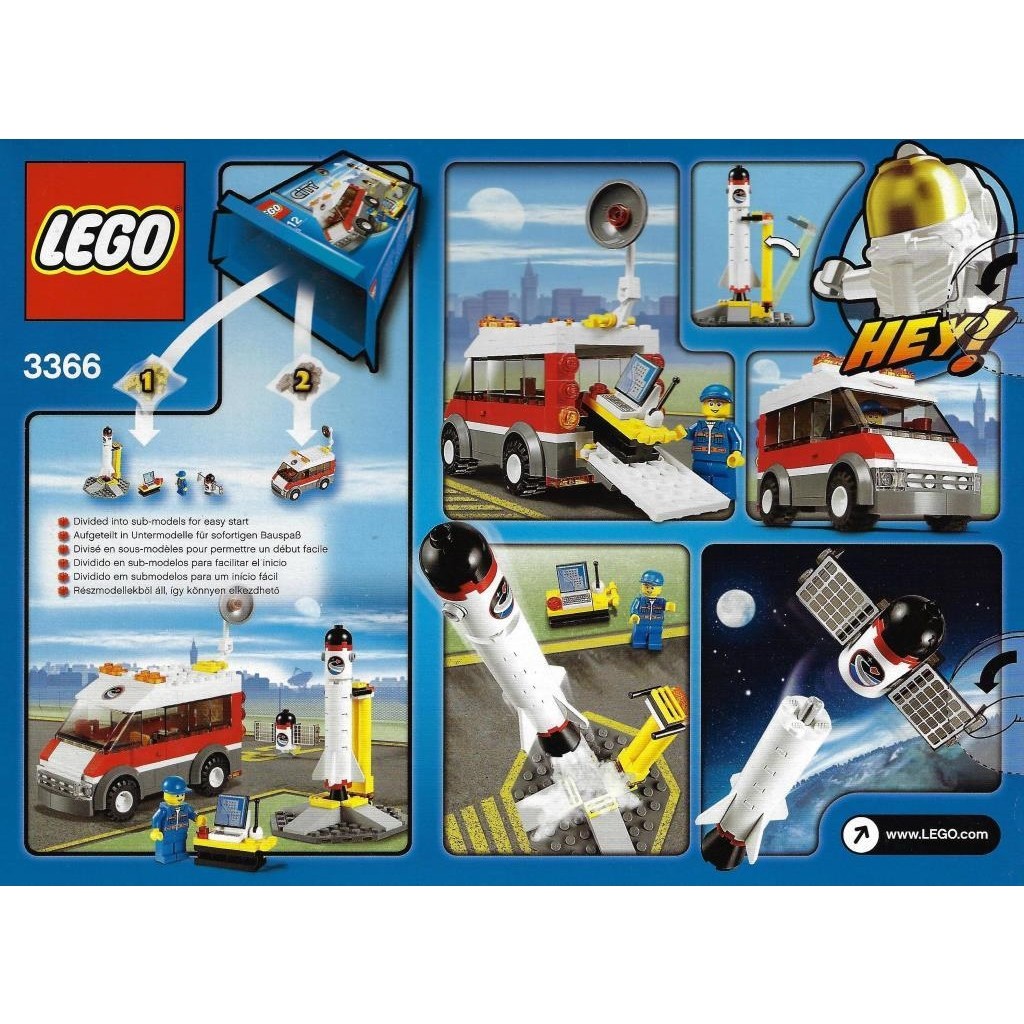 Lego City 3366 Satellite Launch Pad Space Satellite Rocket Van Solor Panel Children Bricks Kids Blocks Shopee Malaysia