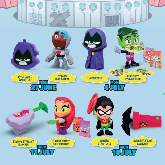 DC Teen Titans Go! Series Mcdonald's Mcdonalds Mcdonald Mcd Happy Meal ...