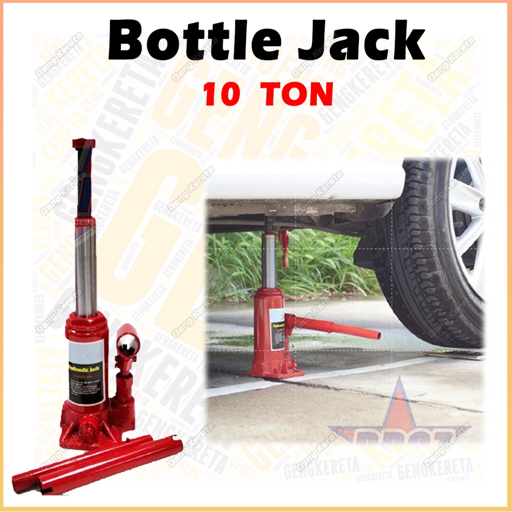 HEAVY DUTY HYDRAULIC BOTTLE CAR JACK 2 / 3 / 4 / 5 / 6 / 8 / 10 Ton ...