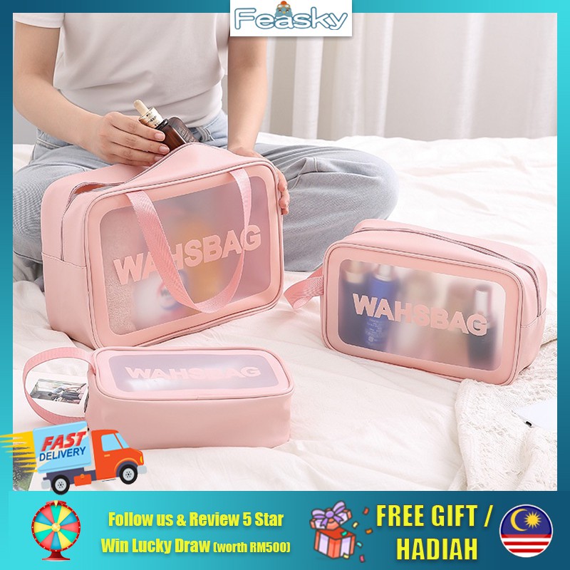 Waterproof Bag Travel Storage Bag Cosmetic Bag Transparent Storage