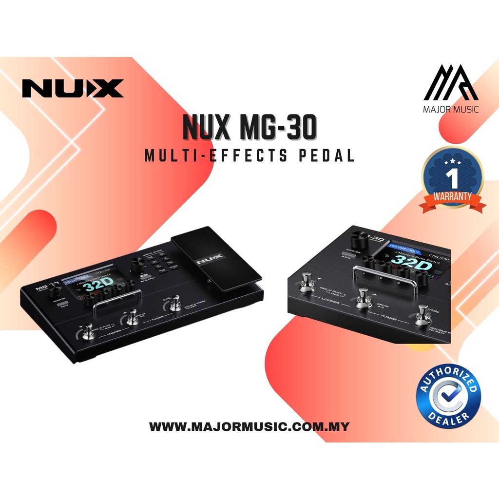 Nux Mg Versatile Modeler Multi Effects Pedal Shopee Malaysia