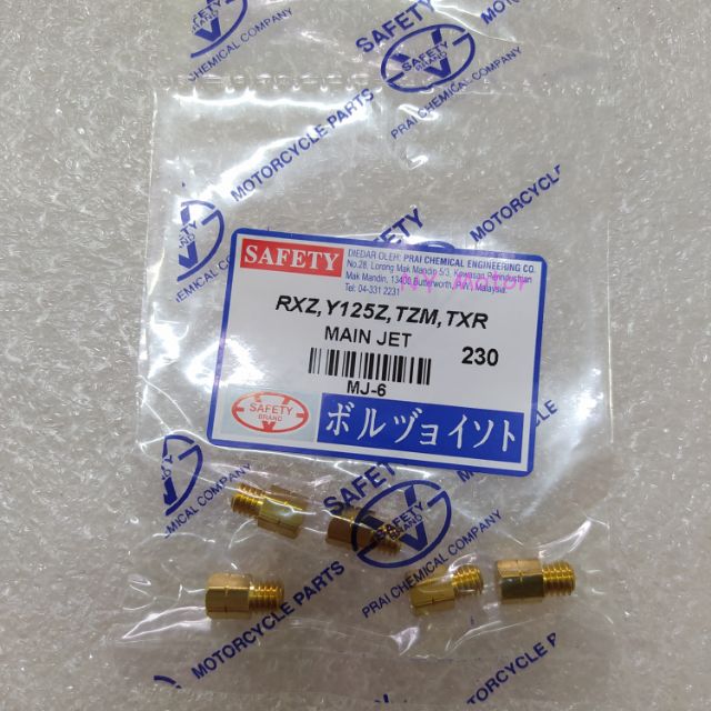 Main jet SAFETY utk RXZ Y125 TZM TXR TS (275-370) | Shopee Malaysia