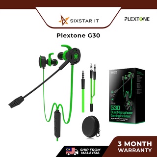 Plextone G30 PC Gaming Headset With Microphone In Ear Bass Noise