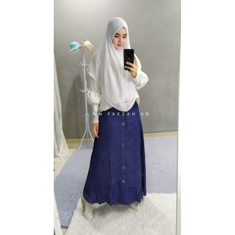 Skirt 2024 jeans muslimah