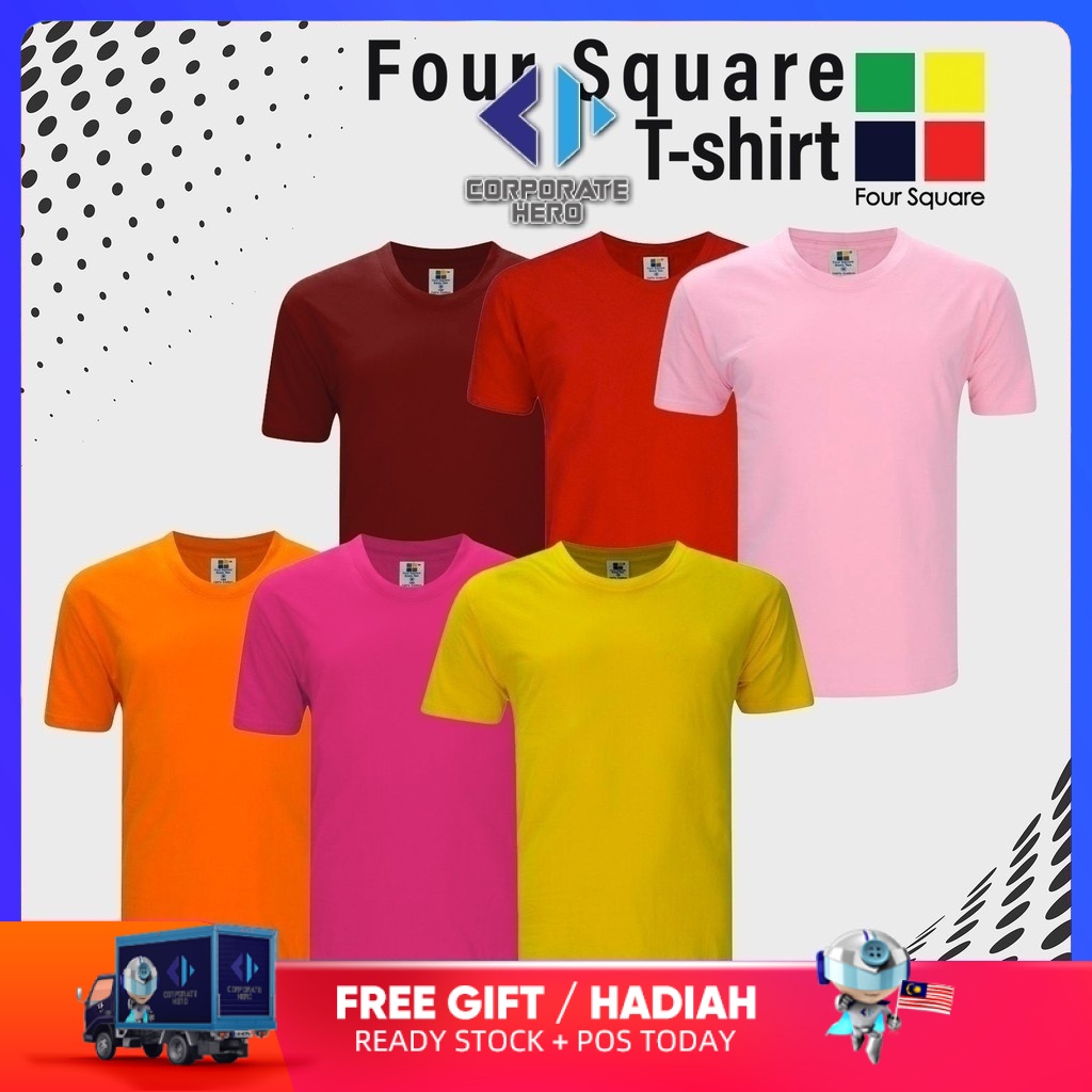 Foursquare RoundNeck T-Shirt (160gsm) -Royal Blue