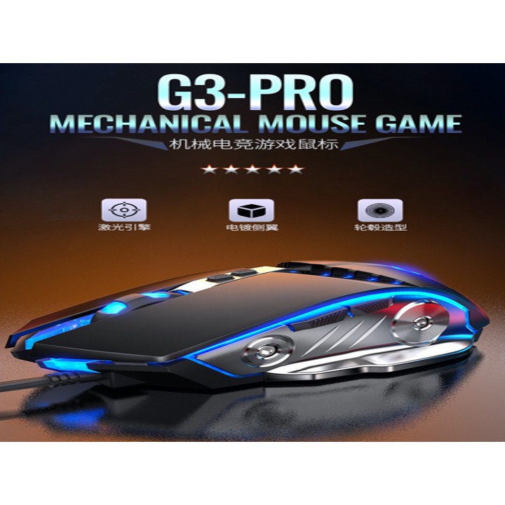 G3Pro Mechanical Gaming Mouse Mause Computer DPI Optical LED Game Mice ...