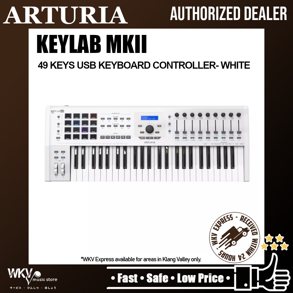 Arturia KeyLab 49 MkII 49-key Keyboard Controller - White | Shopee Malaysia