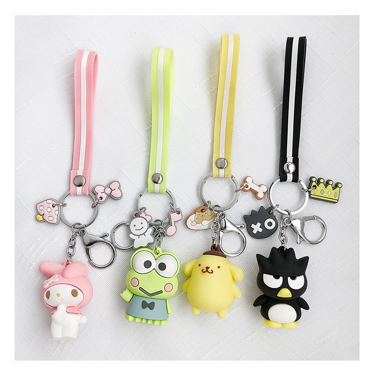 Silicon Cute Cartoon Keychain - Hello Kitty, Keroppi, My Melody ...