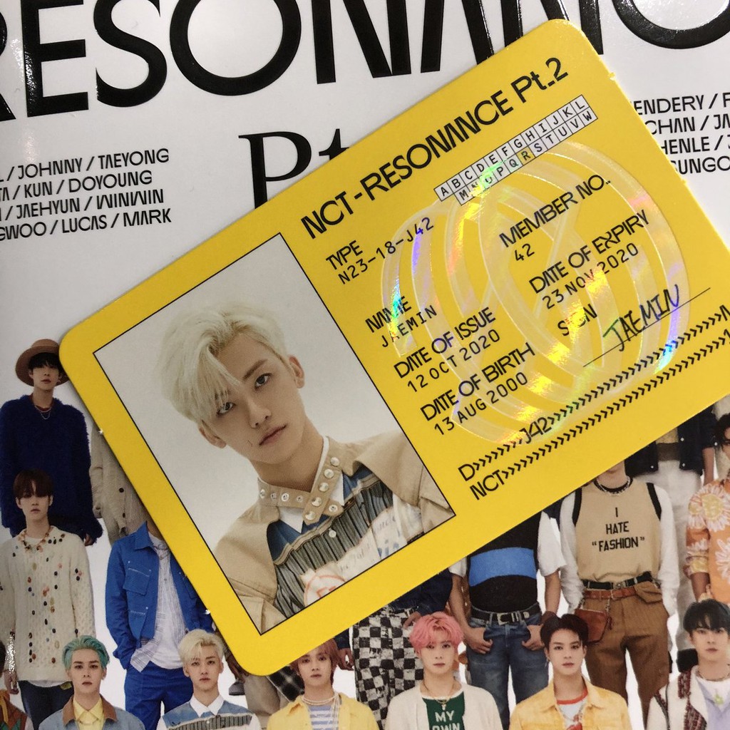 [OFFICIAL] NCT Official Resonance Jaemin ID Card | Shopee Malaysia