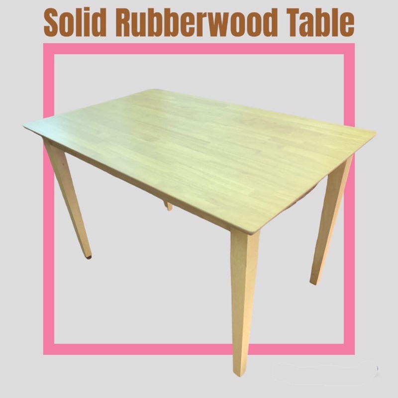 Stock Clearance Ready Stock Export Quality Solid Rubberwood Dining ...