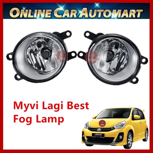 Myvi fog lamp deals led