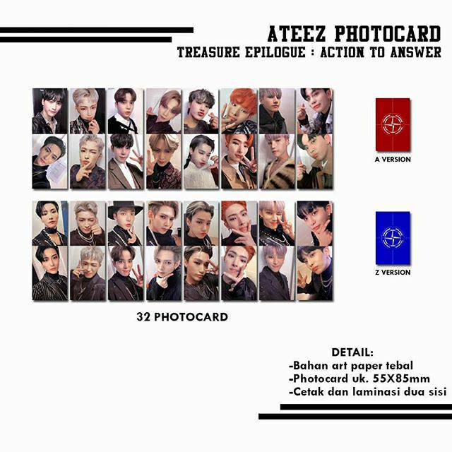 32pcs Ateez Treasure Epilogue Action to Answer Edition Double