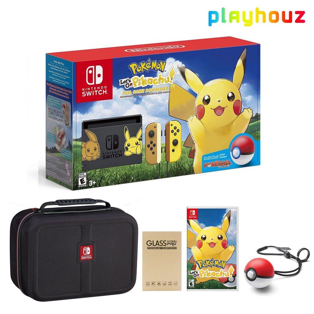 Nintendo Switch Pokemon Lets Go Pikachu Limited Edition Console (1 Year
