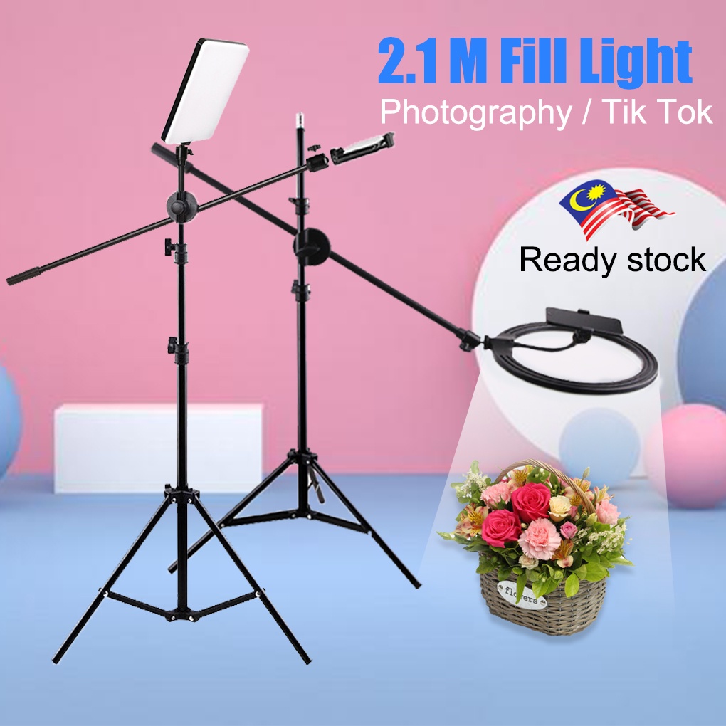 LED Video Light With Professional Tripod Stand Remote Control Lighting