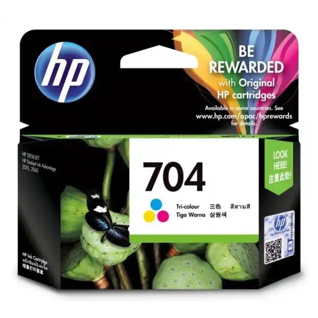 HP 704 Original Ink Advantage Cartridges (Black / Color / Combo Pack ...