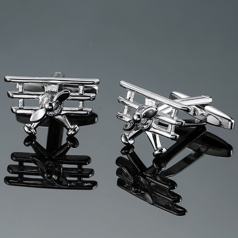Luxury Shirt Cufflinks for Mens Punk Cuff Links Collar Pin Wedding Suit ...