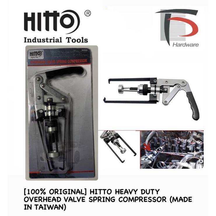 [100% ORIGINAL] HITTO HEAVY DUTY OVERHEAD VALVE SPRING COMPRESSOR (MADE ...