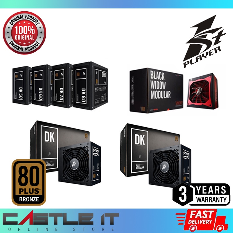 1st Player DK 800W 700W 600W 500W 80PLUS BRONZE Premium Full Modular ...