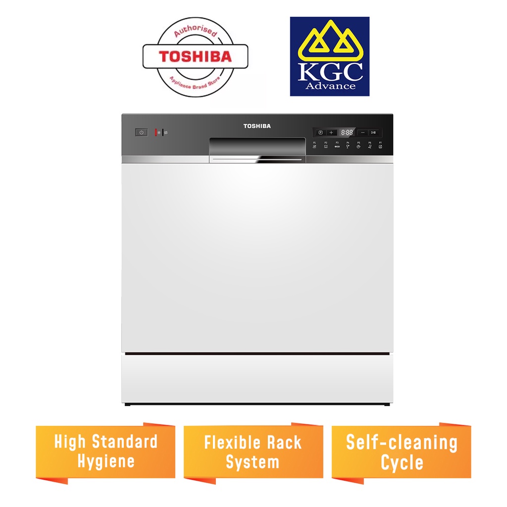 [Free Delivery] Toshiba Place Settings Table Top Dishwasher DW08T1(S)MY Shopee Malaysia