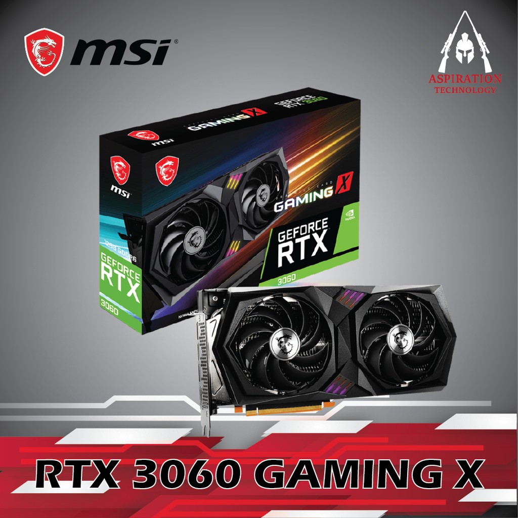 Msi Geforce Rtx 3060 Gaming X 12g Ready Stock 