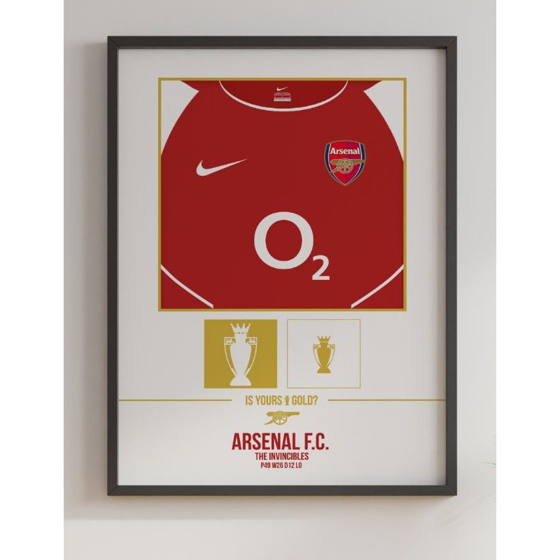 P12 | The Invincibles 03/04 | Arsenal FC | A3 Poster | Shopee Malaysia