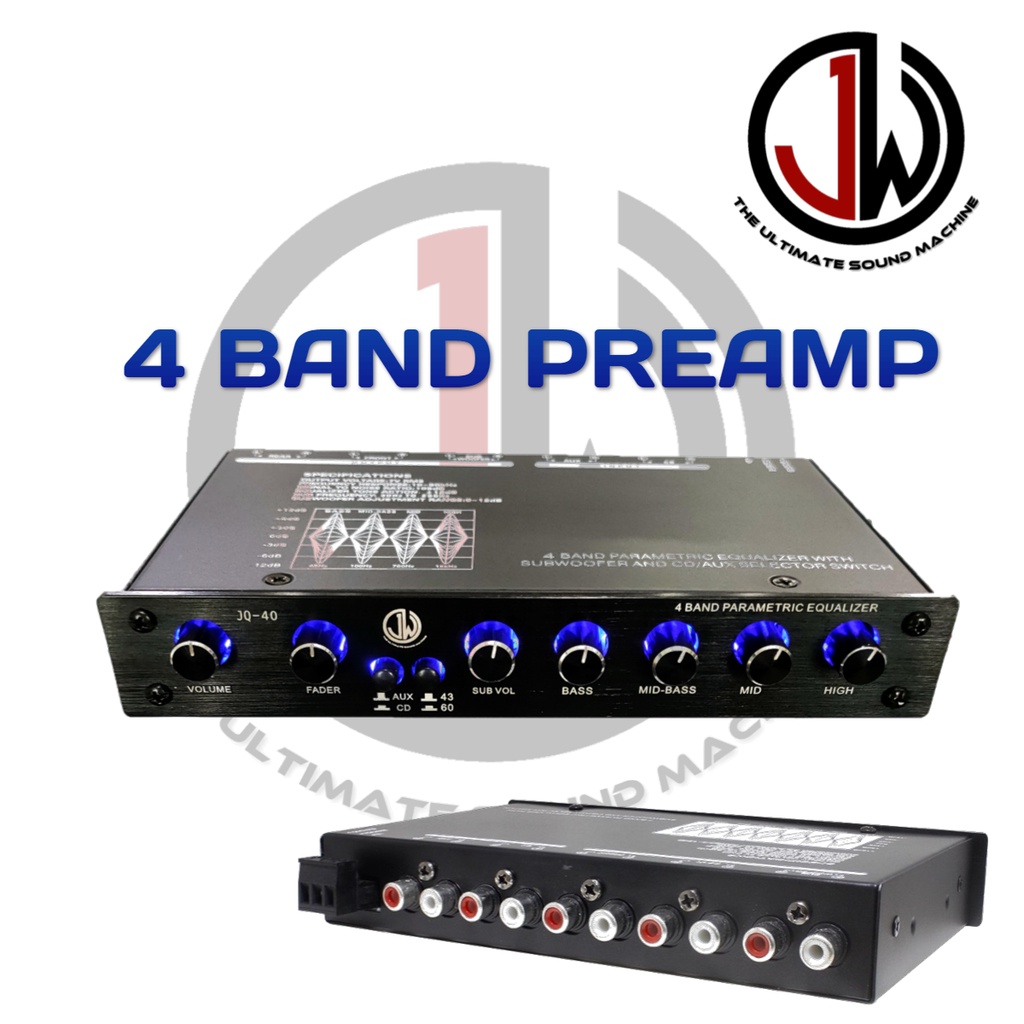 Pre Amp Car 4 Band / 5 Band / 7 Band / Karaoke Pre Amplifier Car 7 Band