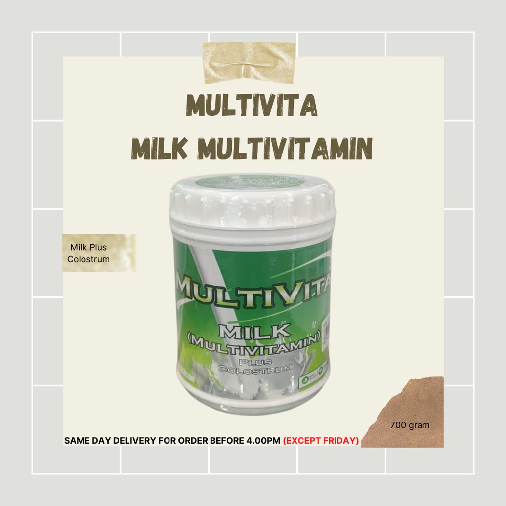 (EXP 08/23) MULTIVITA MILK MULTIVITAMIN 700 gram Vitamin Milk