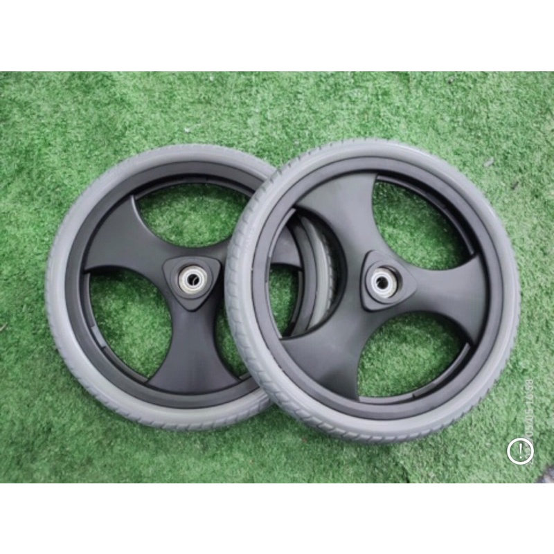 ( 1 piece ) wheelchair Solid Rear Wheel (PU) with Bearing, Size 12x1.75 ...