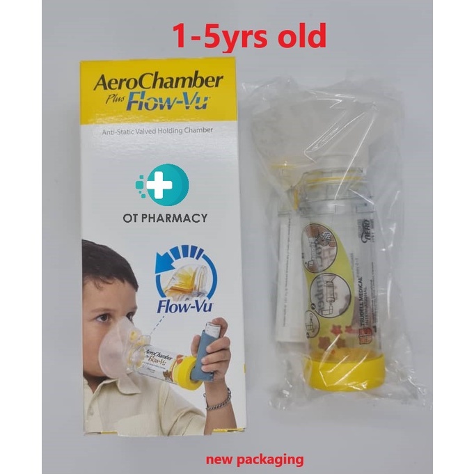 Aerochamber plus Flow-Vu Children (1-5 yrs)/(>5 yrs) | Shopee Malaysia