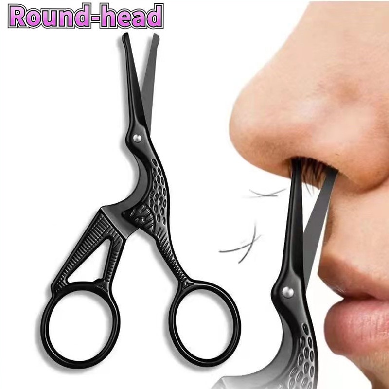 Stainless Steel Portable Safety Tips Mustache Nose Ear Hair Remover ...