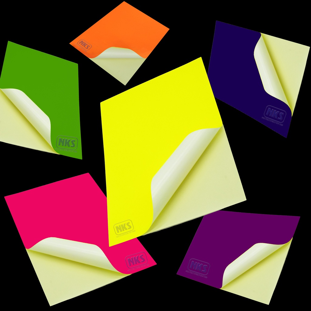 A4 FLOURESCENT COLOUR LABEL STICKER PAPER (5 PCS) | Shopee Malaysia