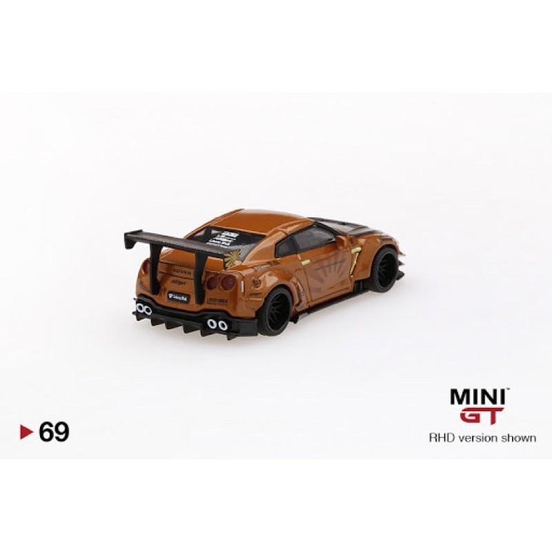 Mini GT 69 LB Works Nissan GT-R Metallic Brown - Indonesia