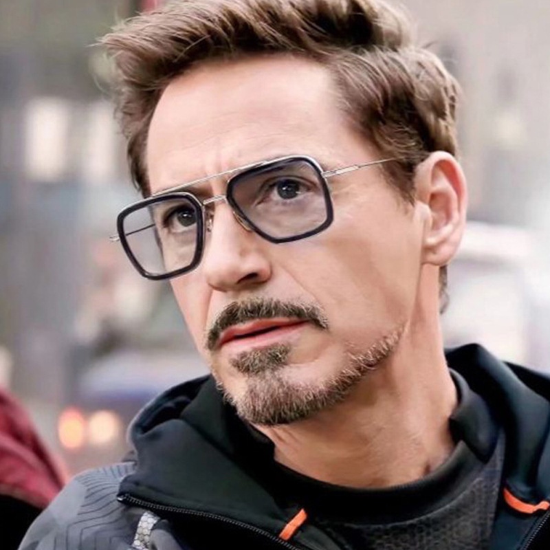 Iron Man Tony Stark Fishing Sunglasses Square Outdoor Sport Fishing Glasses  Men Spider Eyewear Sports Sun Glasses