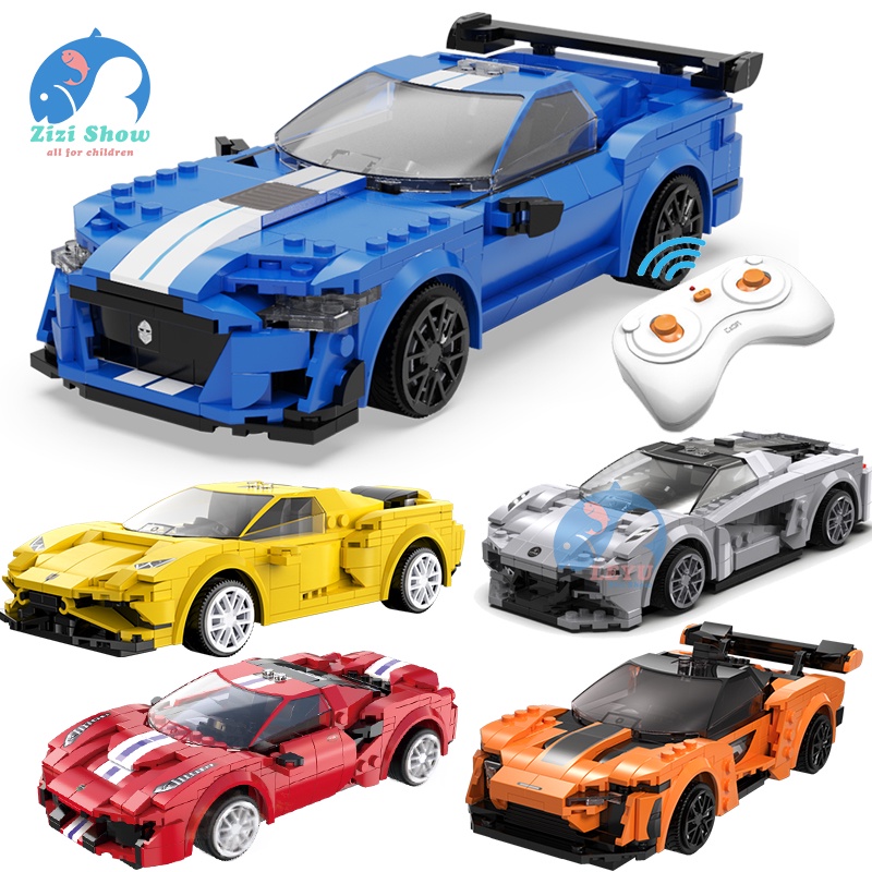 LEYU RC Technical Supercar Building Blocks Programming Remote Control ...