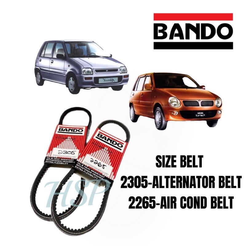 KANCIL ALTERNATOR & AIRCOND FAN BELT BANDO Shopee Malaysia