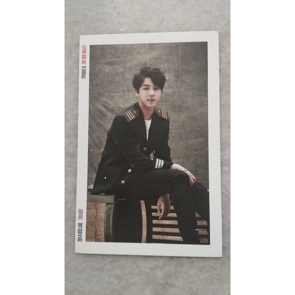 BTS 2014 LIVE TRILOGY EP.II : THE RED BULLET OFFICIAL JIN POSTCARD | Shopee  Malaysia