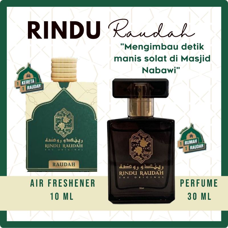 RINDU RAUDAH AIR FRESHENER 10ML & PERFUME 30 ML | RINDU RAUDHAH ...