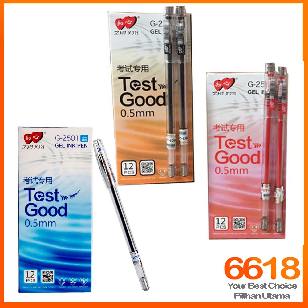 Test Good Pen Gel Gel Ink Pen 0.5mm / 知心笔 (Box of 12pcs) | Shopee Malaysia