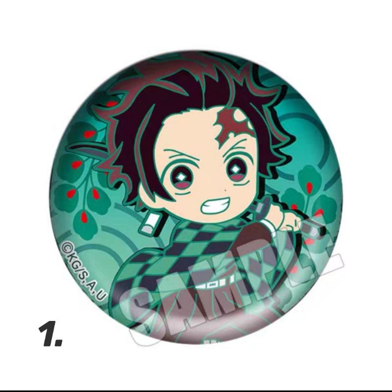 Demon Slayer Badge Kimetsu No Yaiba Nezuko Tanjiro Zenitsu Inosuke Giyuu Shinobu Kanao Anime 9259