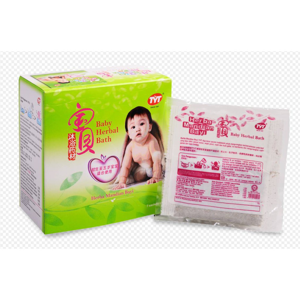 TYT Baby Herbal Bath (7's x 15g) | Shopee Malaysia