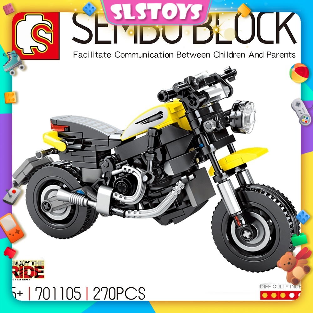 SLSTOYS Sembo 701105 Enjoy the Ride Bike Motor Bike Motor Techinque ...
