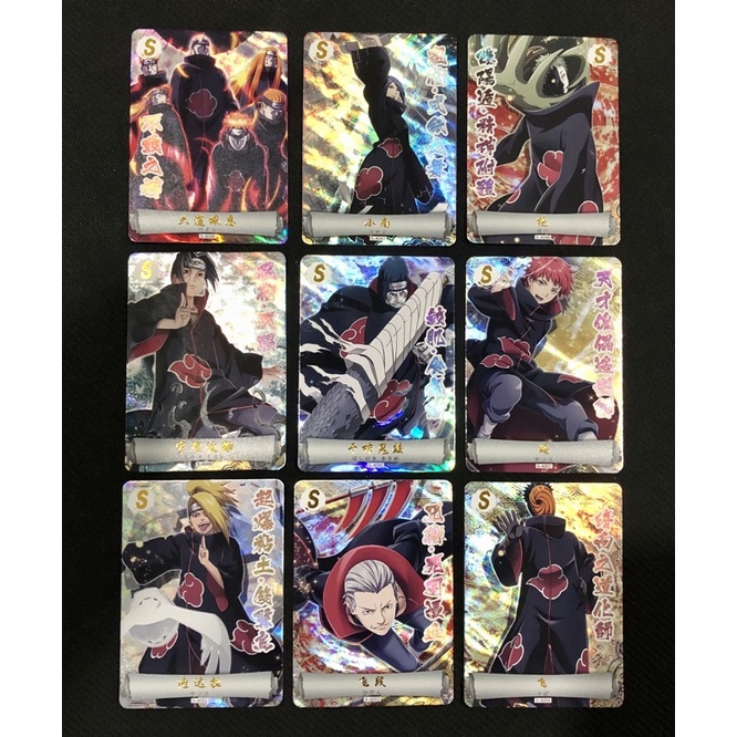 Coleção De Baralho Akatsuki Exclusivo Do Naruto Com 54 Cartas Itachi  Sharigan Pain Rinnegan Hida Tobi