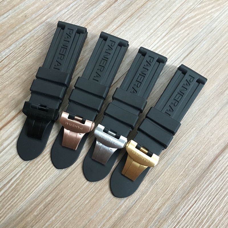 Cinturino In Pelle Bovina Per Panerai - 24mm, Colore Agata, Pelle Italiana, Regolabile, Adatto Per Modelli PAM111 E 441, Design Elegante E Confortevole