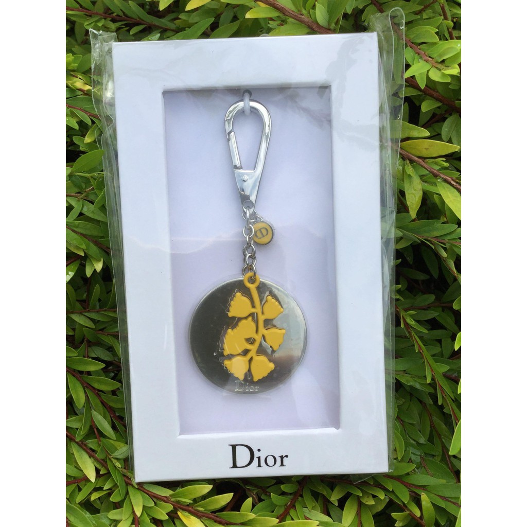 Christian DIOR Lily Of The Valley Key Holder Keyring/Unused