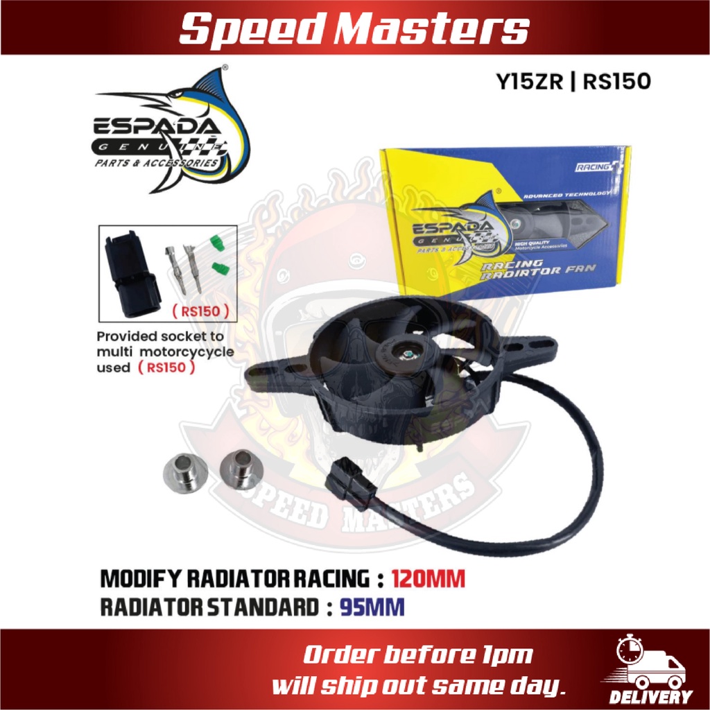 Speed Master Kipas Radiator BIG BLOWER ESPADA RACING RADIATOR BIG FAN LC135 / Y15ZR / RS150