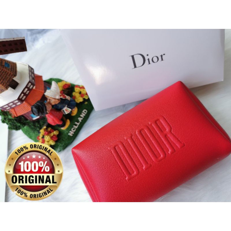 DIOR RED MAKEUP POUCH GWP – Dior Beauty Online Boutique Malaysia