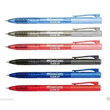 FABER CASTELL CLICK X5/CLICK X7 BALL PEN (BLACK,BLUE,RED) | Shopee Malaysia