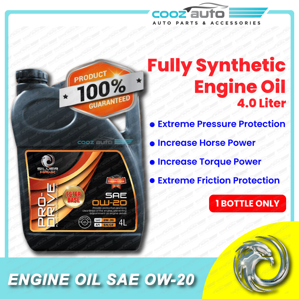[ CLEARANCE ] Silver Hawk Fully Synthetic Engine Oil 0W-20 0W20 Engine ...